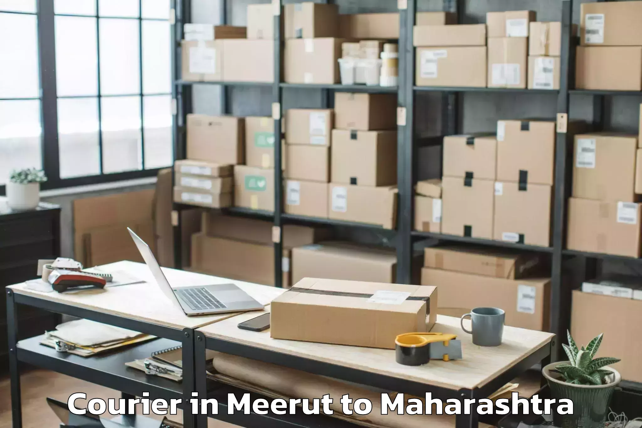 Meerut to Mhasvad Courier Booking